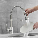 GobekUsa Kitchen Faucet: Nickel Sink Mixer, Chrome Vanity Tap, Rotating Faucet for Modern Homes