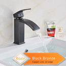 GobekUsa Black Basin Mixer Faucet with Hot Cold Control