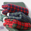 GobekUsa Cozy Coral Fleece Plaid Blanket - Soft & Warm Flannel Bedspread