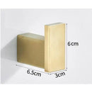 GobekUsa Brushed Gold Stainless Steel Robe Hook Wall Mounted Bathroom Hardware Hanger