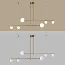 GobekUsa Gold Copper Glass Ball Chandelier Pendant for Dining Room & Kitchen