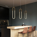 GobekUsa Gold Acrylic Ring Pendant Light for Modern Living Spaces