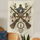 GobekUsa Baphomet Tarot Witchcraft Tapestry: Mysterious Occult Moon Wall Decor
