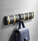 GobekUsa Aluminum Folding Robe Hook Black Gold Wall Mount Towel Hanger Kitchen Door Hook