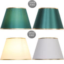GobekUsa Golden Edge Large Cloth Lampshade Cover for Bedroom Bedside Floor Lamp