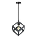 GobekUsa Geometric Cube Pendant Lights Trio Metal Shades Square Ceiling Lamps