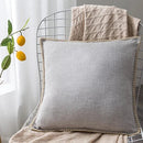 GobekUsa Linen Fringe Cushion Cover: Blue Grey Yellow Red Green for Sofa Bed