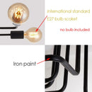 GobekUsa Black Iron Ceiling Light for Living Room, Bedroom, Dining Room, and Kitchen