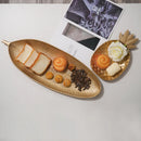 GobekUsa Gold Leaf Plate: Luxury Decorative Tray for Jewelry, Candy, Fruit & Trinkets