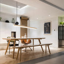 GobekUsa Linear LED Gold Pendant Light for Island, Restaurant, Bar - Nordic Designer Style