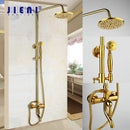 GobekUsa Golden Polished Shower Head with High Pressure Aerator Nozzle