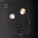 GobekUsa Crystal Stone Designer LED Wall Sconce for Bedroom and Corridor