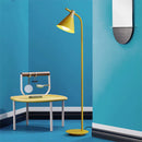 GobekUsa Iron Macaron Floor Lamp: Modern LED Wooden Tall Lamp for Living Room