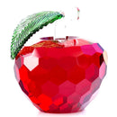GobekUsa 3D Crystal Yellow Apple Glass Paperweight Figurine Ornaments - Office Desktop Decoration