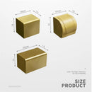 GobekUsa Brushed Gold Aluminum Toilet Paper Holder
