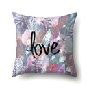 GobekUsa Green Tropical Leaves Pillow Cover - Four Season Landscape Decor