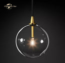 GobekUsa Glass Globe Pendant Light Chandelier for Dining Room, Bedroom, Entryway