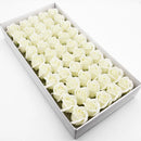 GobekUsa Bath Flower Set: 50 Artificial Soap Flowers for Home Decor, Weddings, DIY Crafts