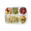 GobekUsa Ceramic Divided Plate - Versatile White Porcelain Dish for Breakfast, Fruit, and More