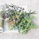 GobekUsa Green Eucalyptus Branch: Faux Leaves for Home & Wedding Decor