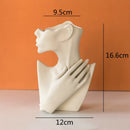 GobekUsa Abstract Half Face Ceramic Vase Portrait Ornament Artistic Handicraft