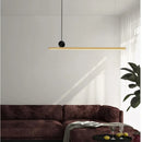 GobekUsa Linear LED Gold Pendant Light for Island, Restaurant, Bar - Nordic Designer Style