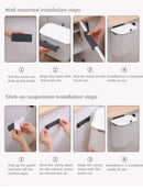 GobekUsa Kitchen Wall-Mounted Waste Bin with Lid - Cabinet Door Hanging Garbage Can