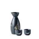 GobekUsa Ceramic Sake Liquor Dispenser Set - Yellow Wine Cup & Small Glass