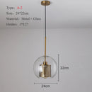GobekUsa Ball Glass Pendant Light Modern Kitchen Dining Living Room Fixture