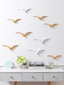 GobekUsa Bird Ceramic Pendant Wall Decor Gold Seagull Wild Goose Modern Home