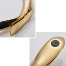 GobekUsa Golden Rose Bathroom Faucet Waterfall Basin Mixer Taps - Luxury Single Hole
