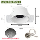 GobekUsa Adjustable Recessed LED Ceiling Downlight for GU10/MR16/MR11 Bulbs