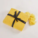 GobekUsa Knitted Woolen Ball Blanket - Super Warm Cozy Sofa Throw Blanket