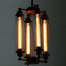GobekUsa Industrial 8-Head Hanging Pendant Lamp for Cafe Dining Room and Bar
