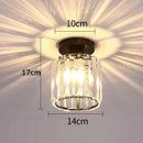 GobekUsa Crystal Pendant Ceiling Light, Modern E27 Semi Flush Design for Home Decor