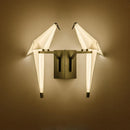 GobekUsa Love Bird LED Wall Sconce Iron Acryl Wall Light for Bedroom Corridor