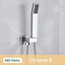 GobekUsa ABS Plastic Hand Shower with Hose, Bracket | Wall Mounted Handheld Shower