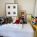 GobekUsa Abstract Embroidery Pillowcase 45x45cm Picasso Decorative Throw Pillows Sofa & Car
