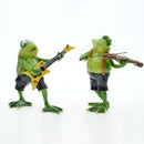 GobekUsa Frog Band Figurine: Modern Nordic Home Decor for Music Lovers