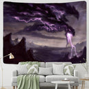 GobekUsa Chinese Dragon Castle Totem Tapestry Wall Hanging Beach Mat Tapis Decor