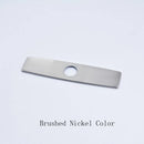 GobekUsa 10" Bathroom Kitchen Sink Faucet Hole Cover Deck Plate Escutcheon Black/Brush Nickel/Chrome