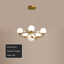 GobekUsa Gold LED Chandelier Rings for Living Kitchen Bedroom Dining Room