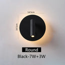 GobekUsa LED Wall Lamp: 3W Spot 7W Backlight Sconce for Home Bedroom Lighting