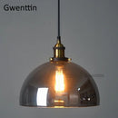 GobekUsa Industrial Glass Pendant Light for Modern Home Decor