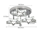GobekUsa Crystal LED Ceiling Chandelier for Modern Living Room Decor Luxe Lighting Fixtures