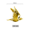 GobekUsa Golden Bird Wall Hanging Modern Decor Pigeon Accessory