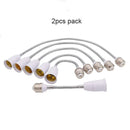 GobekUsa Gooseneck E27 to E27 Base Extension Adaptor for Lamp Bulb Holder