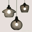 GobekUsa Industrial Birdcage Chandelier: Retro Iron Net Hanging Lamp for Creative Home Lighting
