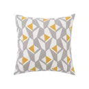 GobekUsa Daisy Floral Geometric Embroidery Pillow Cover Yellow Blue 45x45cm Soft Cozy