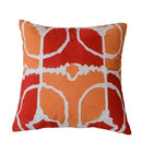 GobekUsa Grey Embroidered Cotton Pillow Cover 45x45cm for Home Decor and Living Room